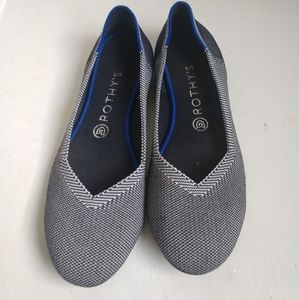 Rothys 9 The Flat navy round toe ballet flat